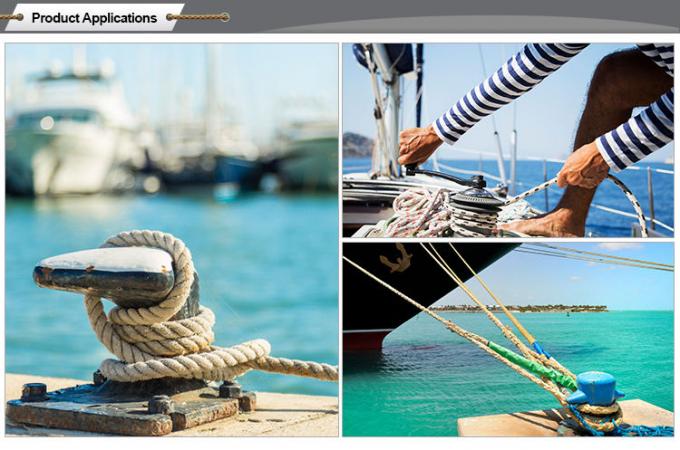라인 48mmx220m 굵은 밧줄 8 가닥 꼰 요트 로프를 잡아 매는 계류용 나일론 8