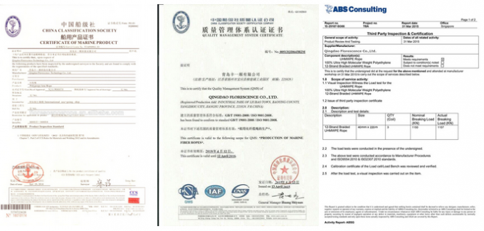 산업적 견인차 12 가닥 UHMWPE 로프 패러글라이더 윈치 2.5 밀리미터 1000m 9