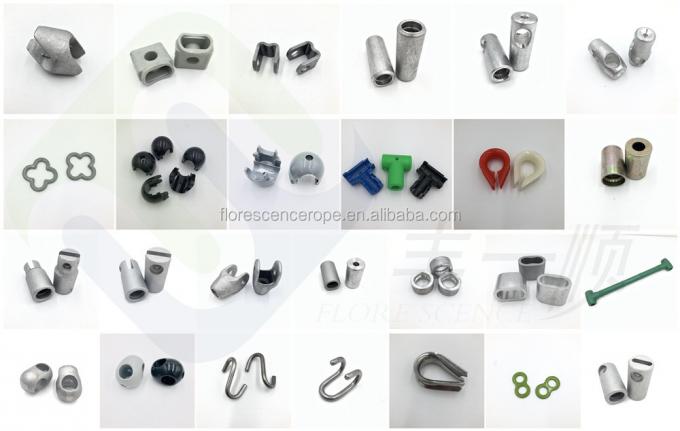 자외선 저항성 16mm 6줄의 어린이 등산망용 폴리프로필렌 복합 로프 5