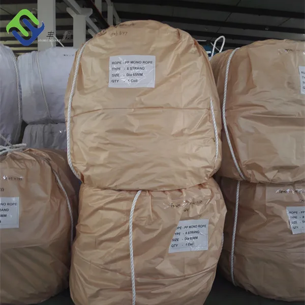 120mm 지름 PP 해상 로프 8 스트랜드 폴리프로필렌 로프 11