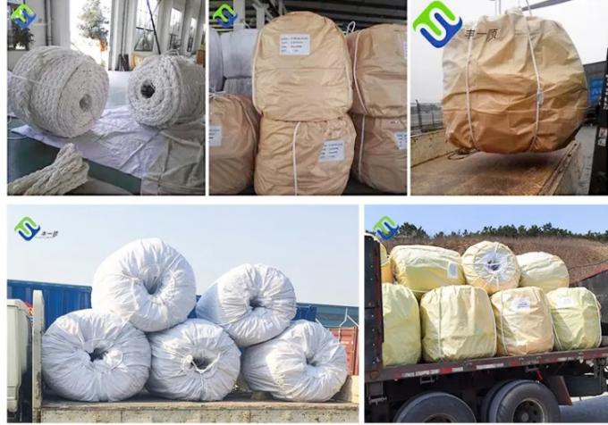 80mm 60mm 선박 매킹 로프 폴리에스터 보트 해상 로프 8 스트랜드 4