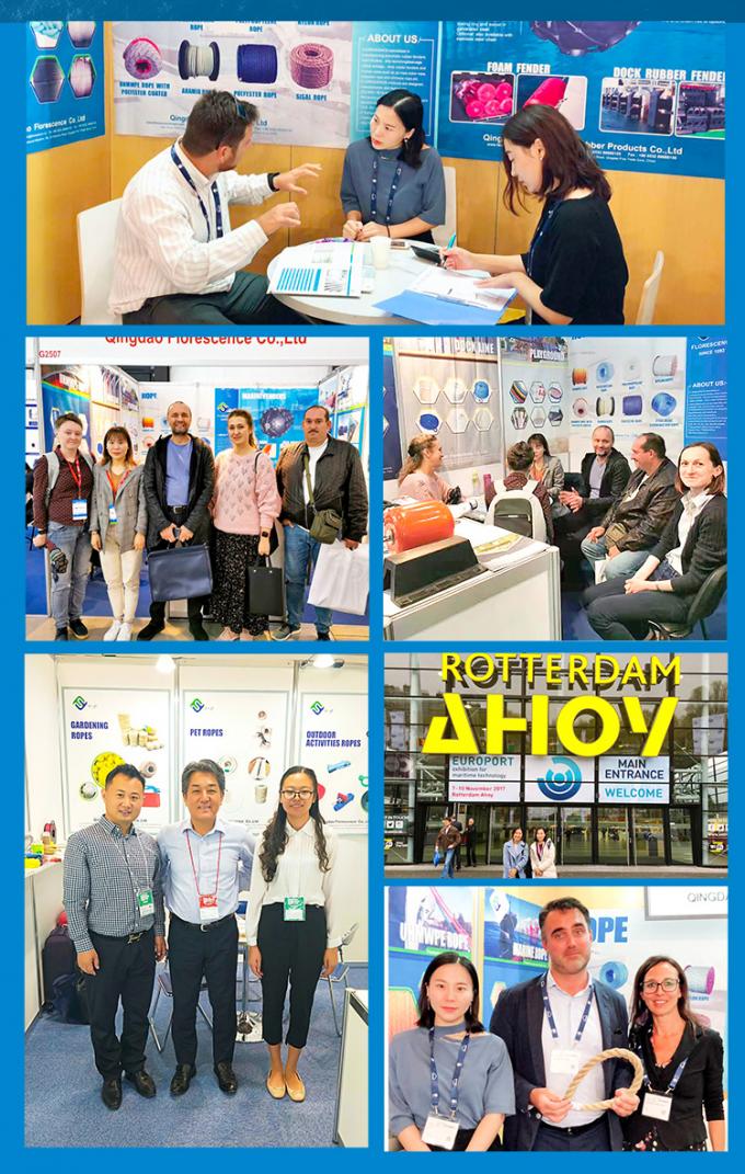 화이트 고강성 PP 폴리프로필렌 8 스트랜드 64mm 매킹 로브 16