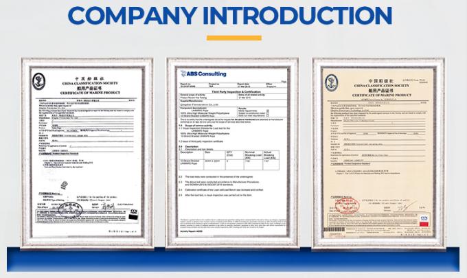 8 스트랜드 PP 폴리에스터 혼합 해상 매킹 꼬리 로프 64mm 72mm 80mm 길이 11m 11