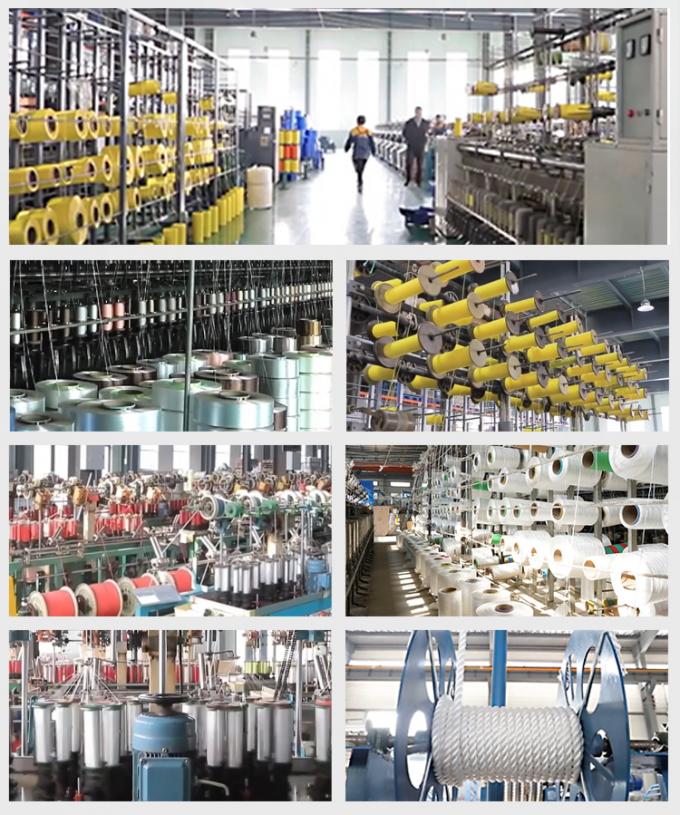 8 스트랜드 PP 폴리에스터 혼합 해상 매킹 꼬리 로프 64mm 72mm 80mm 길이 11m 12