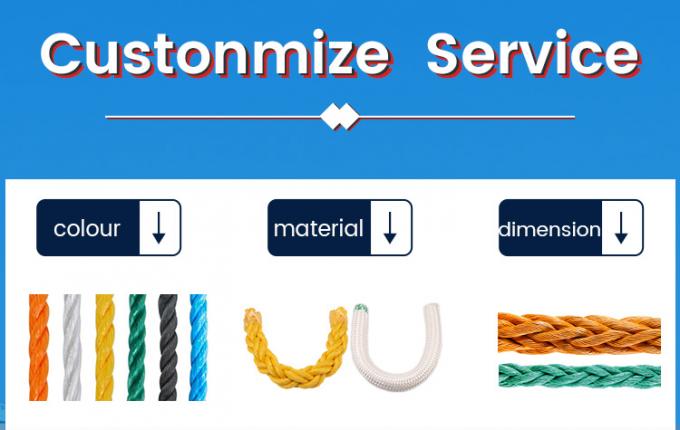 화이트 고강성 PP 폴리프로필렌 8 스트랜드 64mm 매킹 로브 11