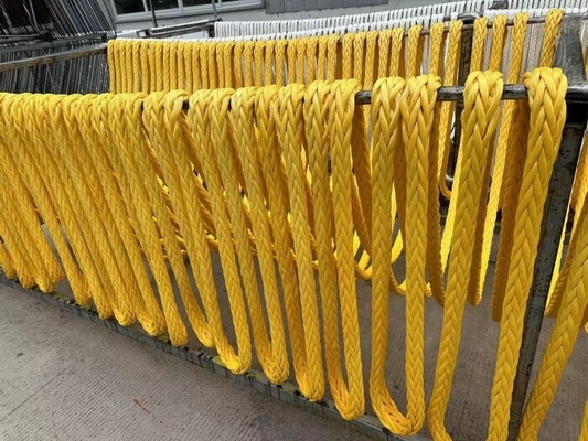 내절단성 블랙 UHMWPE 해양 로프 12 가닥
