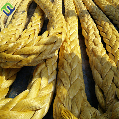 해양 12 가닥 스펙트럼 로프 40mmx300m UHMWPE UV 반대자를 표류시키기