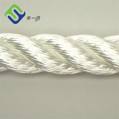 20mm/24mm 220m 흰색의 3줄 나일론 굽힌 로프