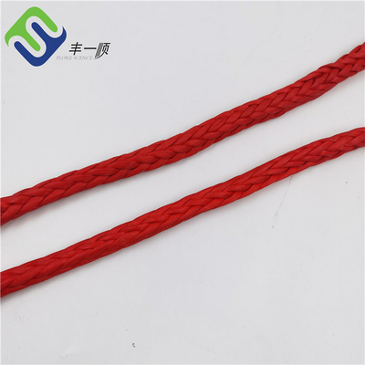 UHMWPE 로프 12 가닥을 잡아 매는 고강도 빛깔 스펙트럼 로프 배