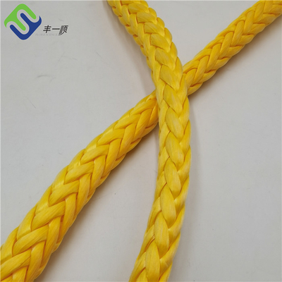 UHMWPE 로프 12 가닥을 잡아 매는 고강도 빛깔 스펙트럼 로프 배