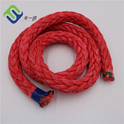 바다 계류기구와 윈치를 위한 12의 물가 고강도 UHMWPE 견인 밧줄