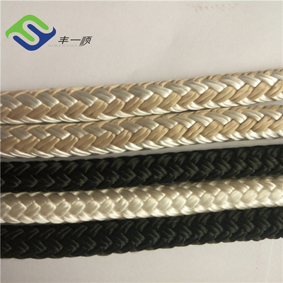 다채로운 듀얼 플레이딩 나일론 선박 매킹 로프 6mm ~ 50mm 1/4 &quot; ~ 2&quot;