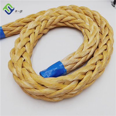 각 끝에서 1.8m 보호 된 매킹 눈과 함께 12 스트랜드 UHMWPE 엮은 코드