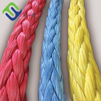 각 끝에서 1.8m 보호 된 매킹 눈과 함께 12 스트랜드 UHMWPE 엮은 코드