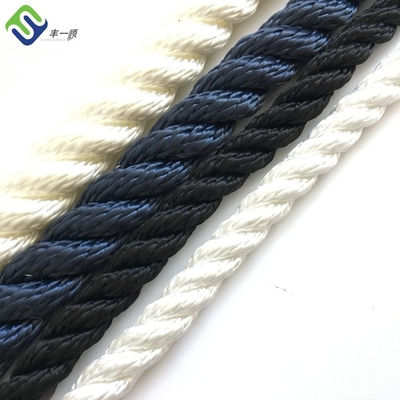 다채색 3줄 굽힌 4mm-60mm 나일론 선박 매킹 로프 폴리아마이드 보트 선선 로프