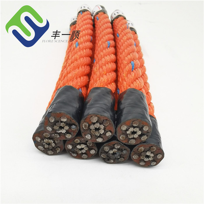 12mm 14mm 16mm 폴리프로필렌 강철 코어 조합 와이어 로프 어업