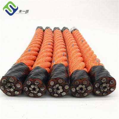 16mm 스틸 와이어 코어 Pp 폴리 프로필렌 조합 로프 낚시 산업
