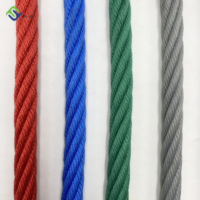 16mm 6 스트랜드 PP 결합 로프 등반망용 철선 코어