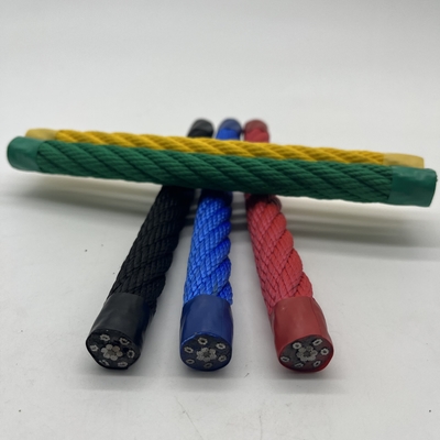 6x8 FC PP 멀티 필라멘트 / 폴리에스터 조합 와이어 로프 놀이터 등반 로프