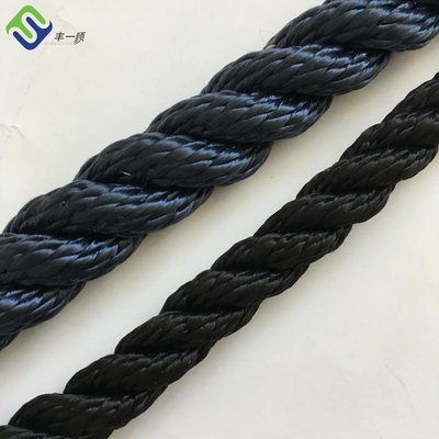 12mm x200m 3 스트랜드 흰색 해상 로프 나일론 로프 손가락
