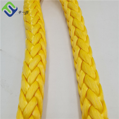 높은 팽창력 12 스트랜드 단일 엮은 UHMWPE 로프 30mm 매킹 로프
