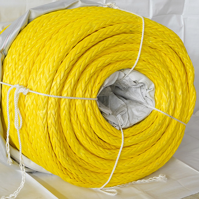 높은 작업 부하로 떠있는 40mm 44mm 48mm 12 스트랜드 엮은 UHMWPE 매킹 로브 HMPE 럭 로브