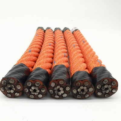 오렌지색 18MM PP 콤비나이온 와이어 로프