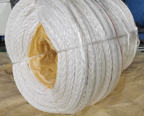 64mmx220m UHMWPE 로프 폴리에스테르 껍질과 함께 높은 깰 부하