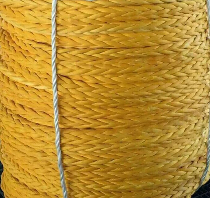 고강도 10mm 12mm 12 스트랜드 Uhmwpe 섬유 윈치 트레이드 라인 해상 선선 로프 요트