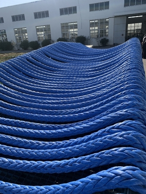 공장 8/12 스트랜드 40 56 62MM HMPE UHMWPE 로프 해양용 항 자외선 가벼운 UHMWPE 로프 매킹 라인