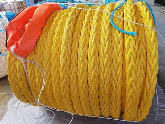 고강도 10mm 12mm 12 스트랜드 Uhmwpe 섬유 윈치 트레이드 라인 해상 선선 로프 요트