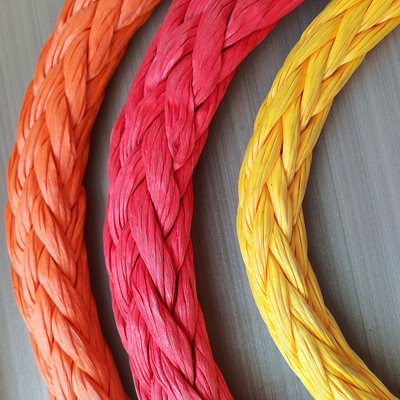 중량 44mm 96mm 100% 12 스트랜드 Uhmwpe 합성 섬유 해상 拖拖浮绳