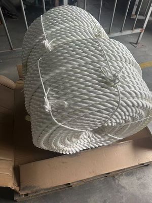 12mm 흰색 3 가닥 폴리에스터 로프 (수동 앵커 윈치용)