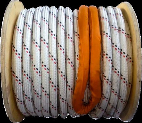 이중 엮은 UHMWPE 로프 32mm 해상 롤 로프