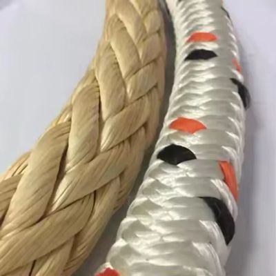 이중 엮은 UHMWPE 로프 32mm 해상 롤 로프