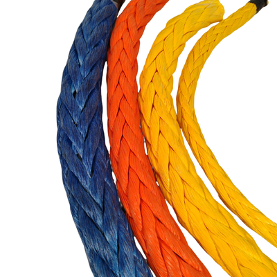 16mm 12 가닥 UHMWPE 해양 계류 로프 220m 고하중