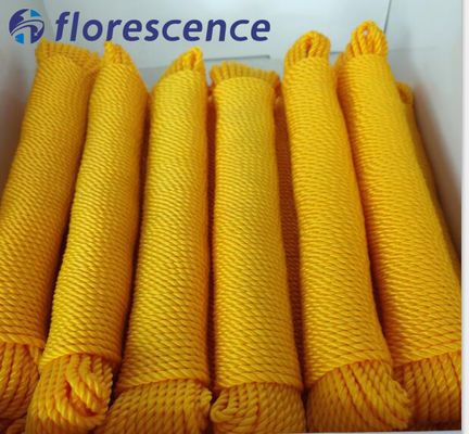 소매 고장 견고성 다채로운 PE 3 스트랜드 폴리에틸렌 굽힌 로프