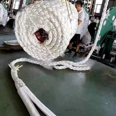 8-Ply Polyester Mooring Rope Easy to Splice Floats in Water for Commercial Fishing