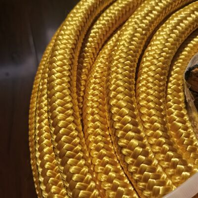 보트 계류 및 닻 내리기를 위한 UHMWPE 12 가닥 로프 코어를 갖춘 이중 꼬임 폴리에스터 커버, 맞춤형 크기 4mm-60mm