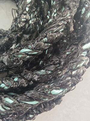 3 가닥 폴리프로필렌 조개 양식 로프 16mmx220m 검정색, UV 저항성, Florescence 제조