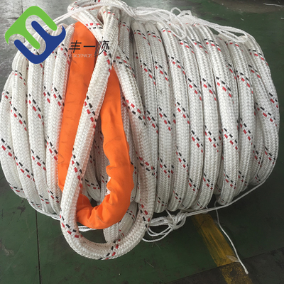 럭링 배 매킹 로프 폴리에스터 커버와 함께 두 배 엮은 UHMWPE 코어