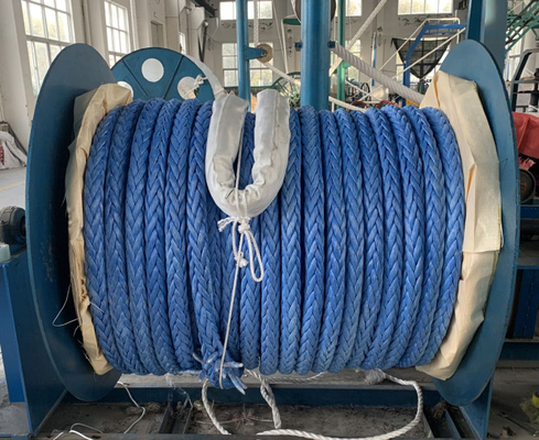 땋아진 혈관 정박 12 가닥 UHMWPE 로프 48 밀리미터 고강도