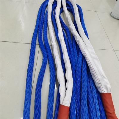 땋아진 혈관 정박 12 가닥 UHMWPE 로프 48 밀리미터 고강도