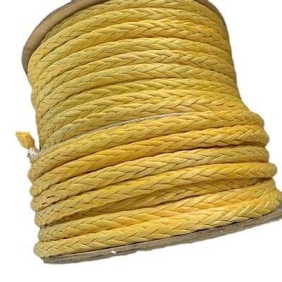 12 스트랜드 UHMWPE 로프 코어 이중 엮은 UHMWPE 로프 하우저 선박 로프