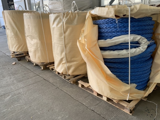중량 12 스트랜드 넥타이 UHMWPE 매킹 로프 28mm-96mm HMPE 넥타이 로프