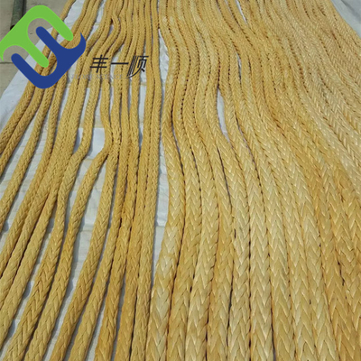 해양 12 가닥 스펙트럼 로프 40mmx300m UHMWPE UV 반대자를 표류시키기