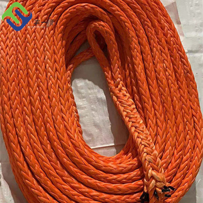 해양 12 가닥 스펙트럼 로프 40mmx300m UHMWPE UV 반대자를 표류시키기