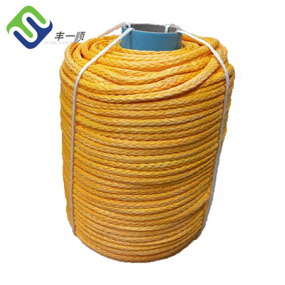 종합적 윈치 12 가닥 UHMWPE 로프 10 밀리미터 마멸 저항 고장력
