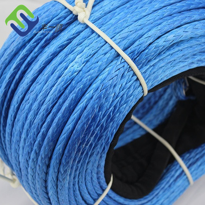 종합적 윈치 12 가닥 UHMWPE 로프 10 밀리미터 마멸 저항 고장력
