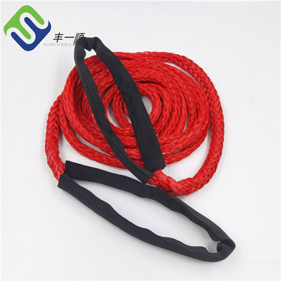 합쳐진 16 밀리미터 12 가닥 UHMWPE 로프 선박 HMPE 터그 보트 예인줄